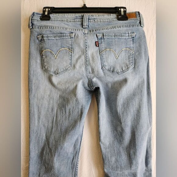 Levi's Jeans Women’s 11/30 (31x31) Demi Curve Low-Rise Bootcut Skinny Blue GUC - Picture 8 of 9